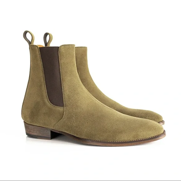 THE OLIVE GRANADA CHELSEA BOOTS limited edition
